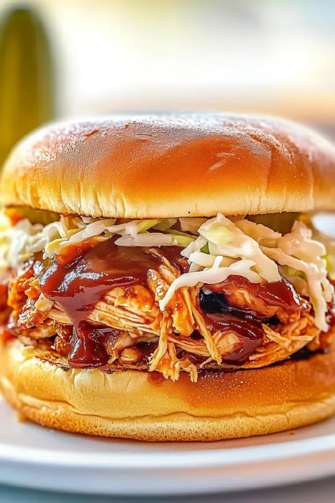what to do with leftover rotisserie chicken 5 Barbecue chicken sandwich with coleslaw on a toasted bun