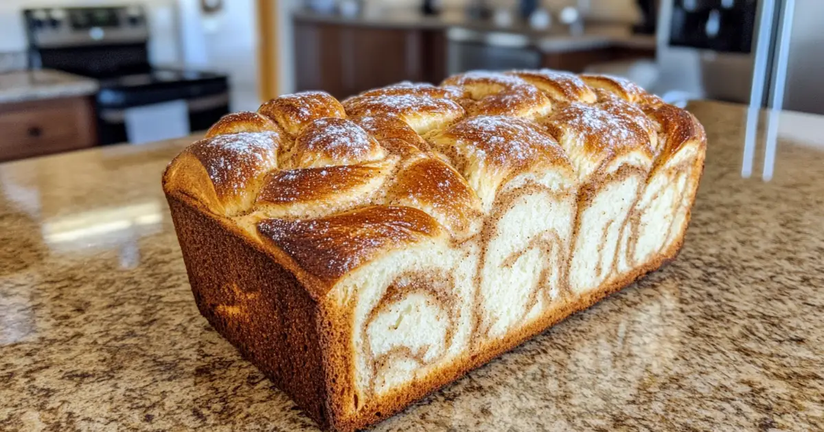 Freshly Baked Banana Bread with 2 Bananas