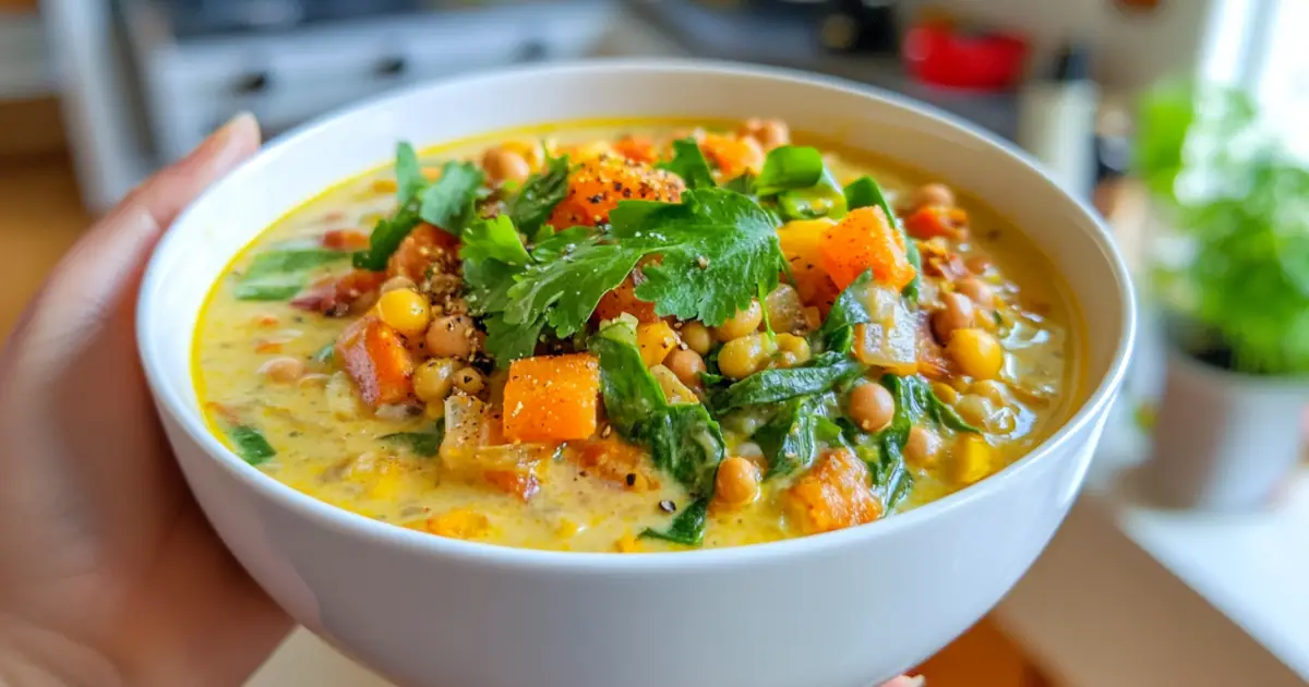 Hearty Bowl of High Protein Lentil Soup