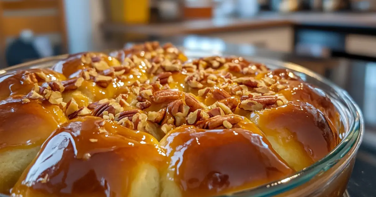 Soft Caramel Rolls with Gooey Glaze