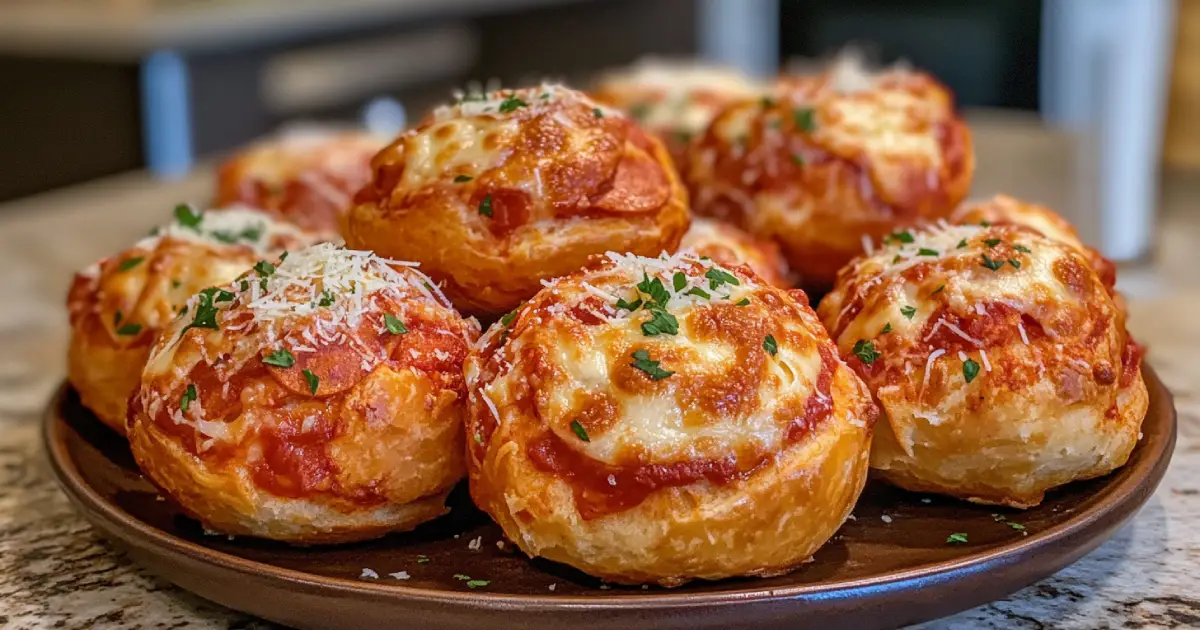 Freshly Baked Pizza Cruffins with Golden Flaky Layers