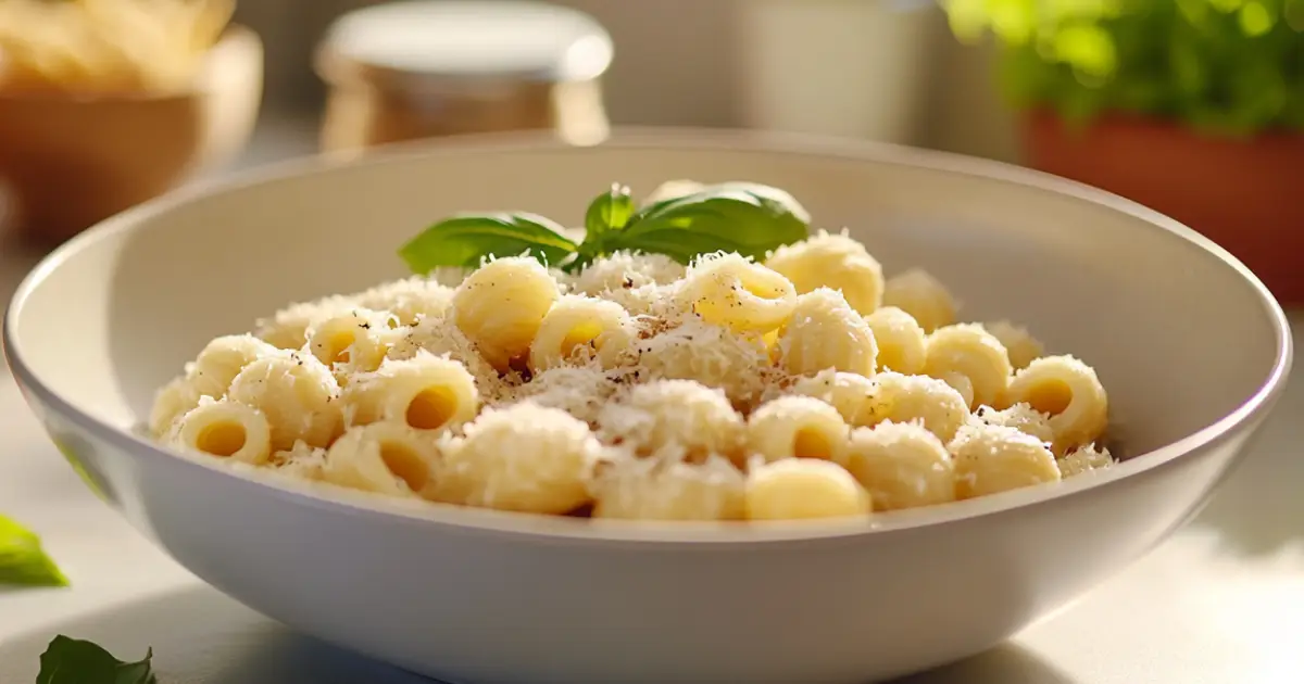 Delicious Ditalini Pasta Dish with Fresh Ingredients