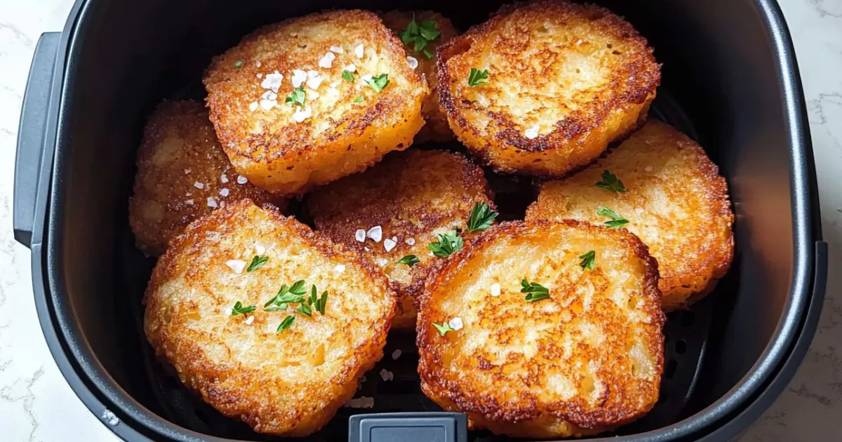 Crispy Frozen Hash Browns in Air Fryer – Golden and Delicious