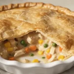 Homemade Creamy Chicken Pot Pie with Flaky Crust