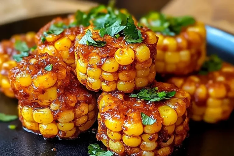 Spicy Mexican Corn Bites Recipe 6 Spicy Mexican Corn Bites Served Fresh with Lime and Cilantro
