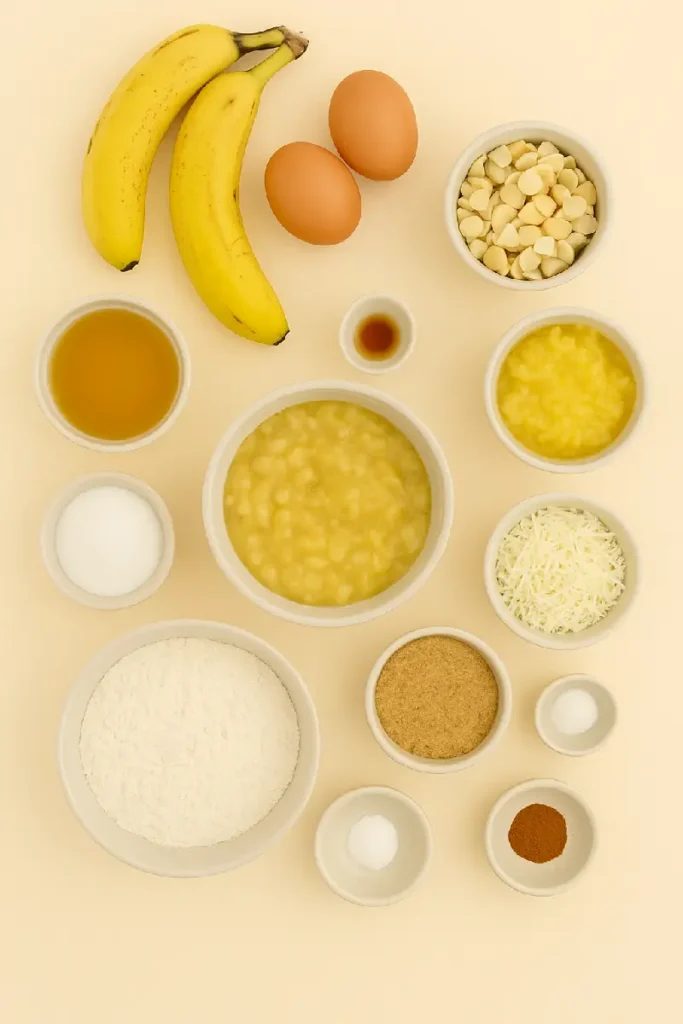 Hawaiian Banana Bread with Pineapple, Coconut & Macadamia Nuts 4 Ingredients for Moist Hawaiian Banana Bread with Pineapple, Coconut, and Macadamia Nuts