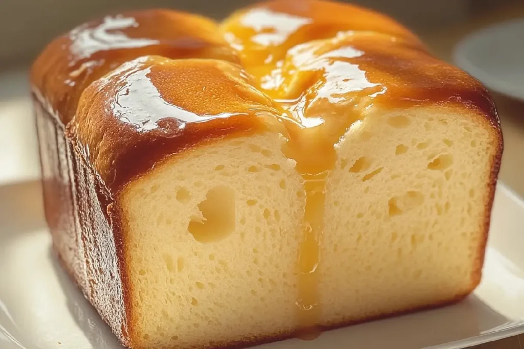 Finished loaf of Easy Sweet Condensed Milk Bread