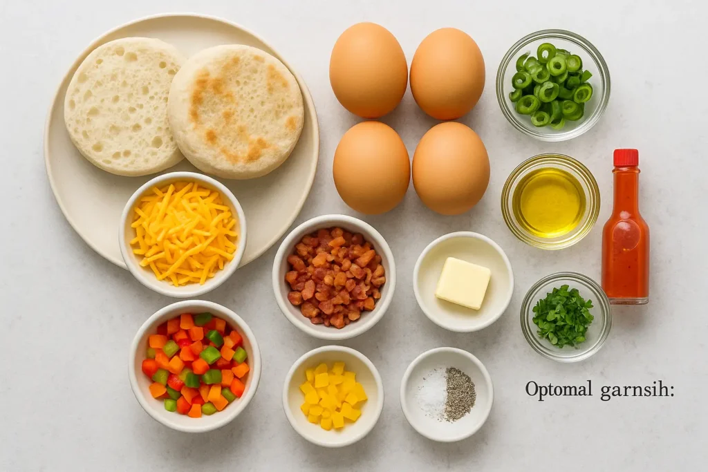 English Muffin Breakfast Pizzas 3 Simple Ingredients, Big Breakfast Flavor
