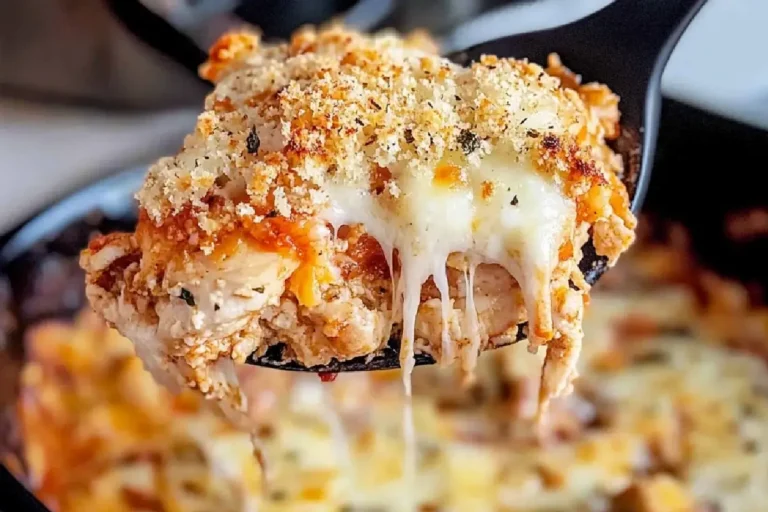 Keto Chicken Parmesan Casserole 2 Low-Carb Chicken Parmesan Casserole with Mozzarella and Marinara
