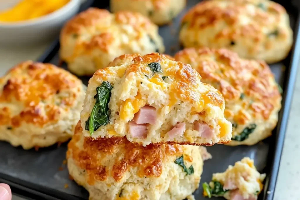 Healthy Breakfast Protein Biscuits with Cheese and Eggs – Low-Carb & Gluten-Free Option