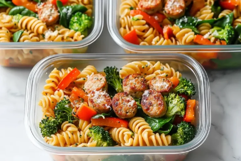 Chicken Sausage Pasta 2 Healthy Chicken Sausage Pasta for Weekly Meal Prep