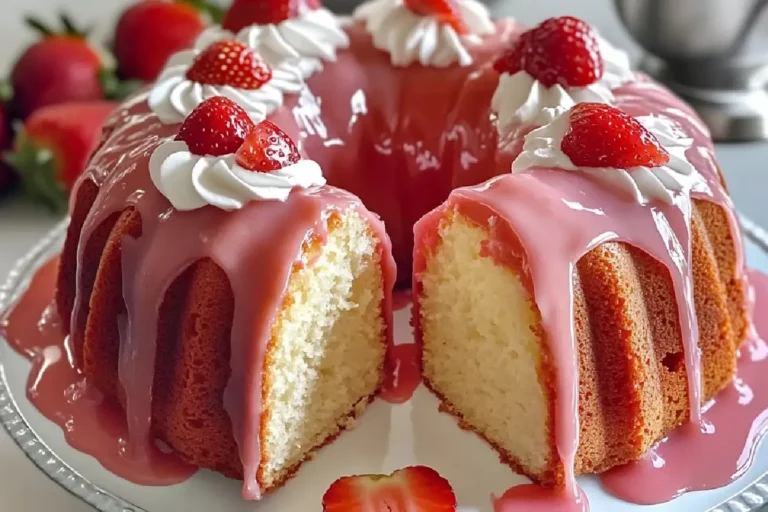 Strawberry Buttermilk Pound Cake 2 The Best Strawberry Buttermilk Pound Cake Recipe