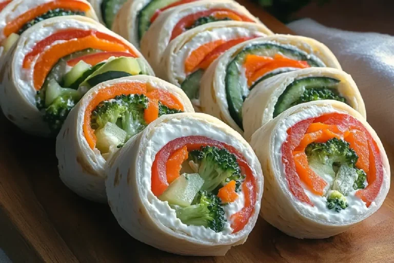 Fresh Vegetable Tortilla Roll Ups 2 Creamy Veggie Tortilla Roll Ups – Quick, Colorful, and Healthy